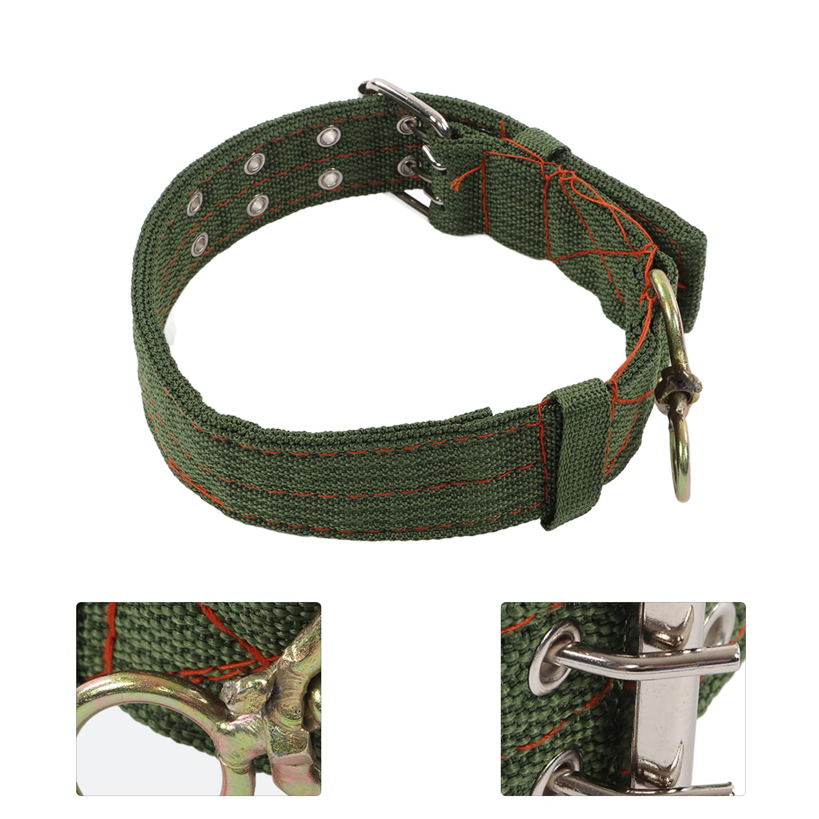 Zerodis Collier de Chèvre de Vache avec Boucle Tournante, Toile et Matériau Métallique, Doux et Confortable pour Les Moutons (S)