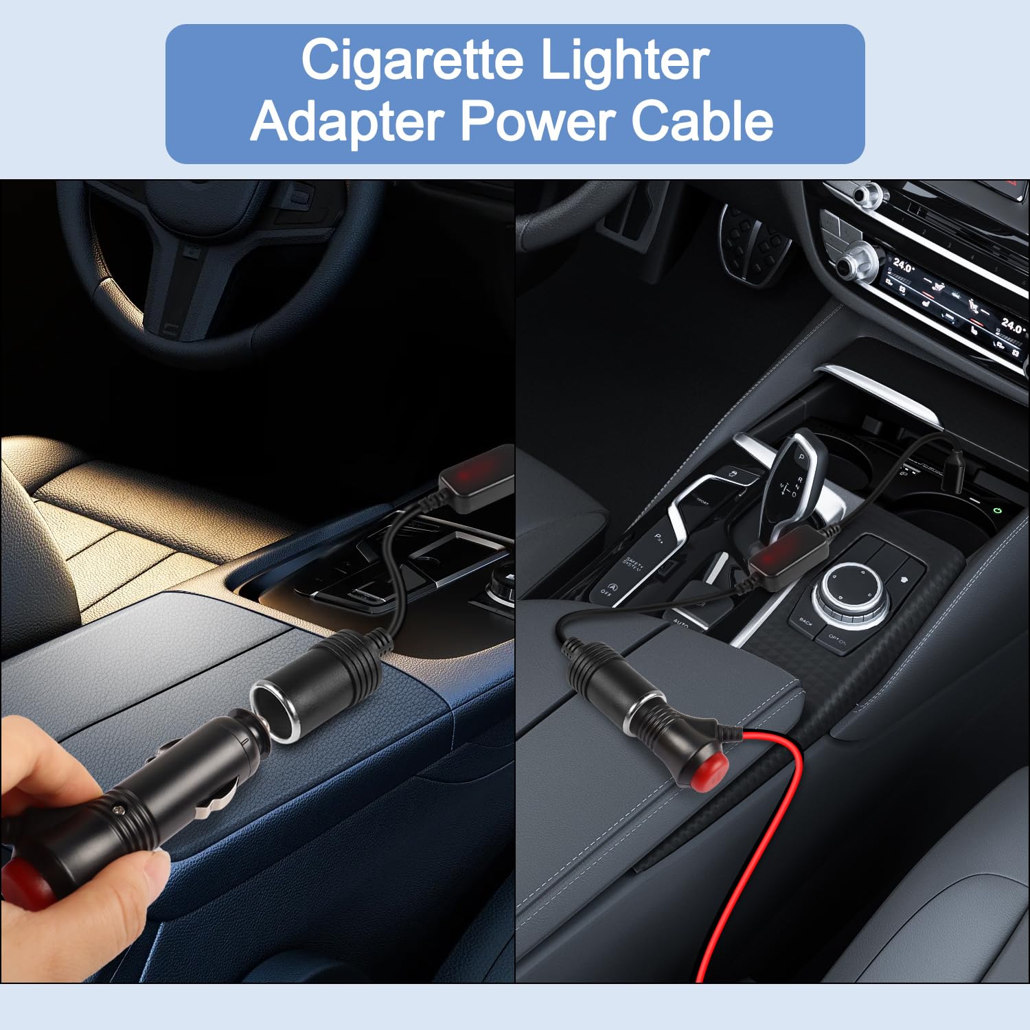 Aofan Prise De Rallonge Pour Allume-Cigare De Voiture Prise Male