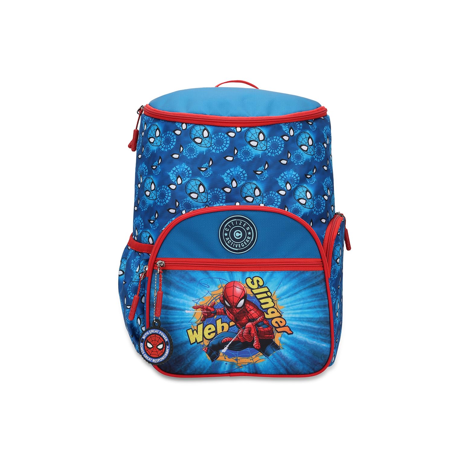 Marvel Spiderman 25L School Backpack for Boys, Lightweight Kids Book Bag with Front Pocket & Side Storage- (Blue,Red)-image-40