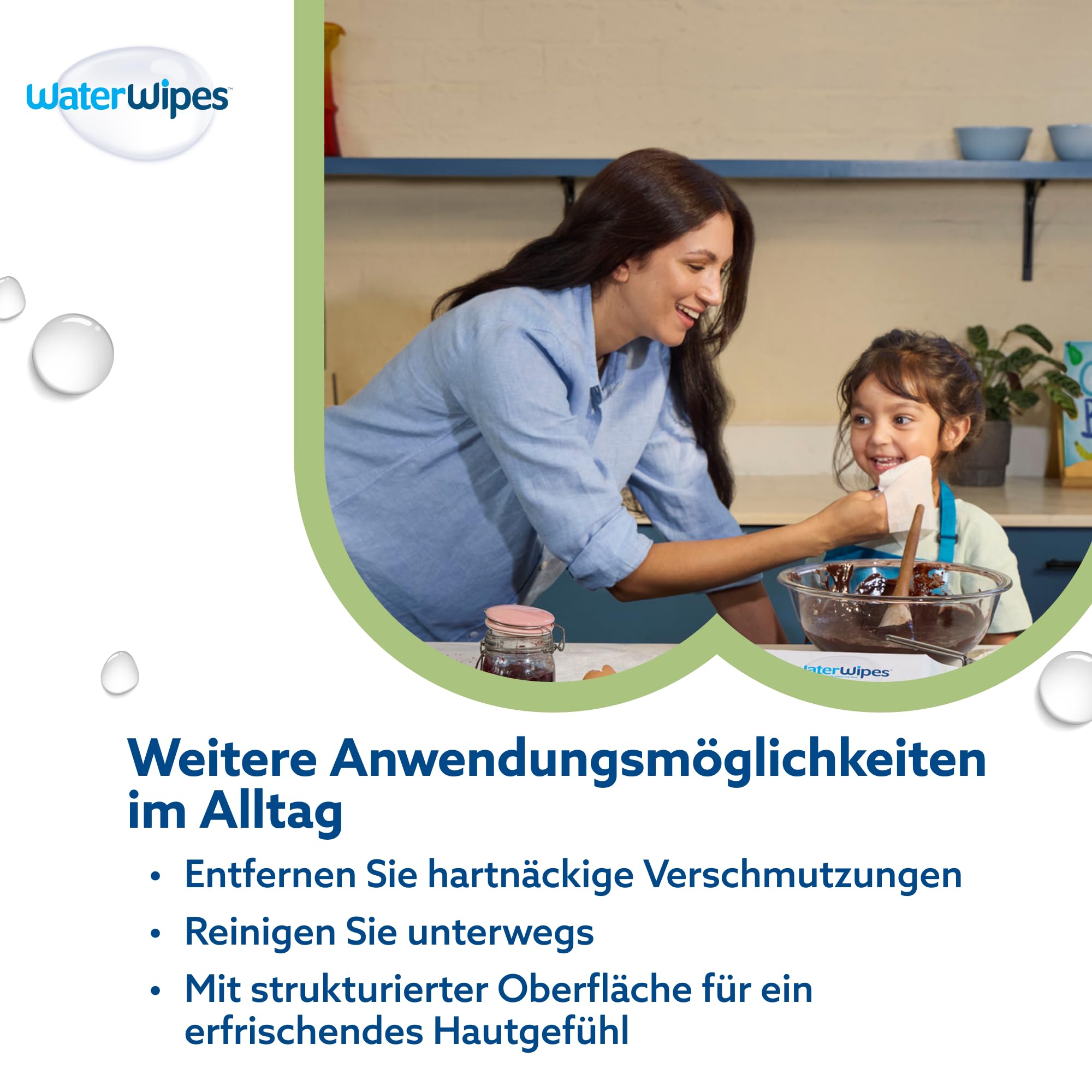 WaterWipes Sensitive+ Baby & Toddler Wipes, Baby- und Kleinkind-Feuchttücher, 720 Stück (12 Packungen), 3-in-1-Reinigung, Pflege, Schutz, 99,9% Wasser, strukturierte Reinigung, parfümfrei