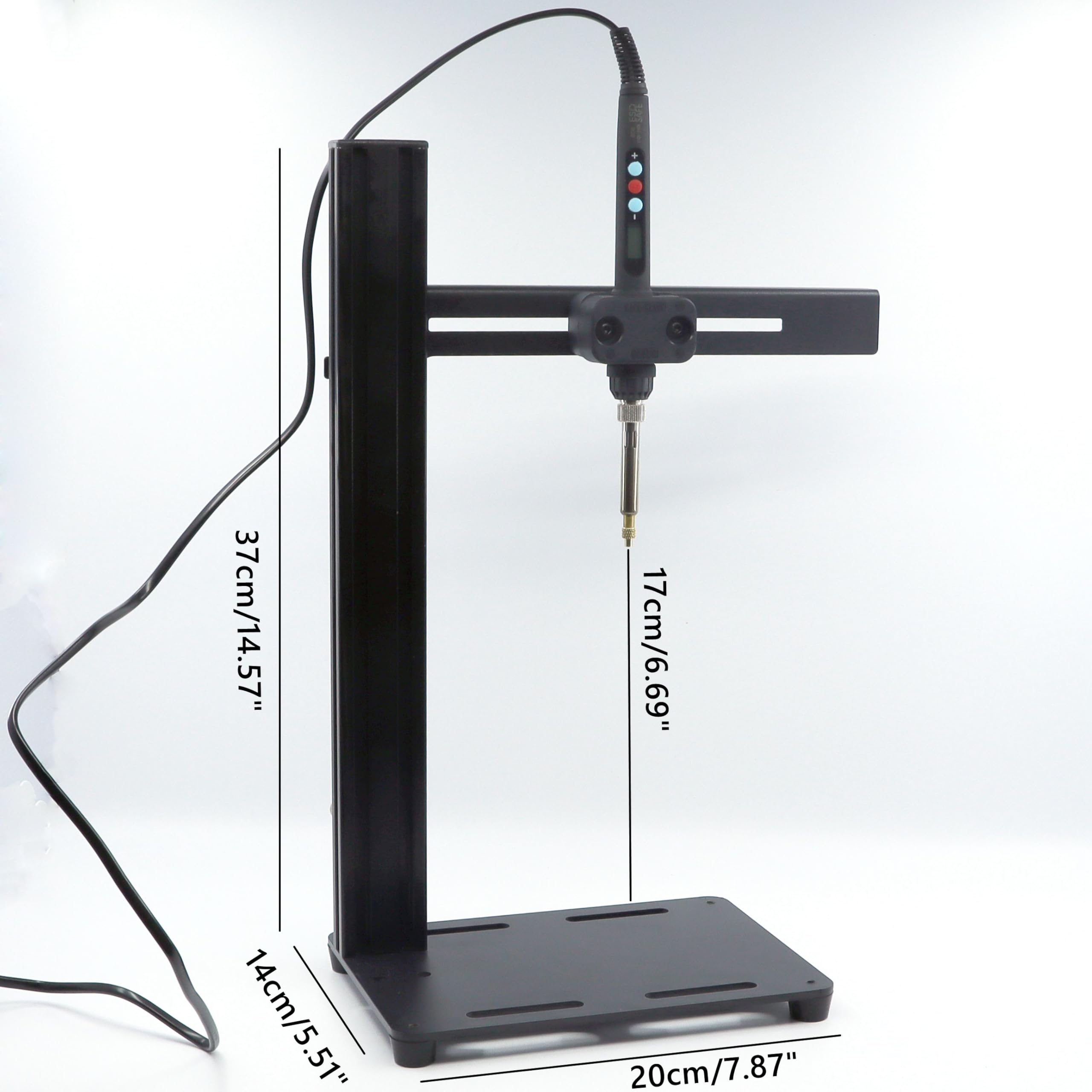 Ulepszony pionowy zestaw narzędzi do prasowania z lutownicą 60 W adapter końcówki M2-M8 Mosiądz radełkowane nakrętki gwintowane wbudowane wkładanie do części drukowanych 3D