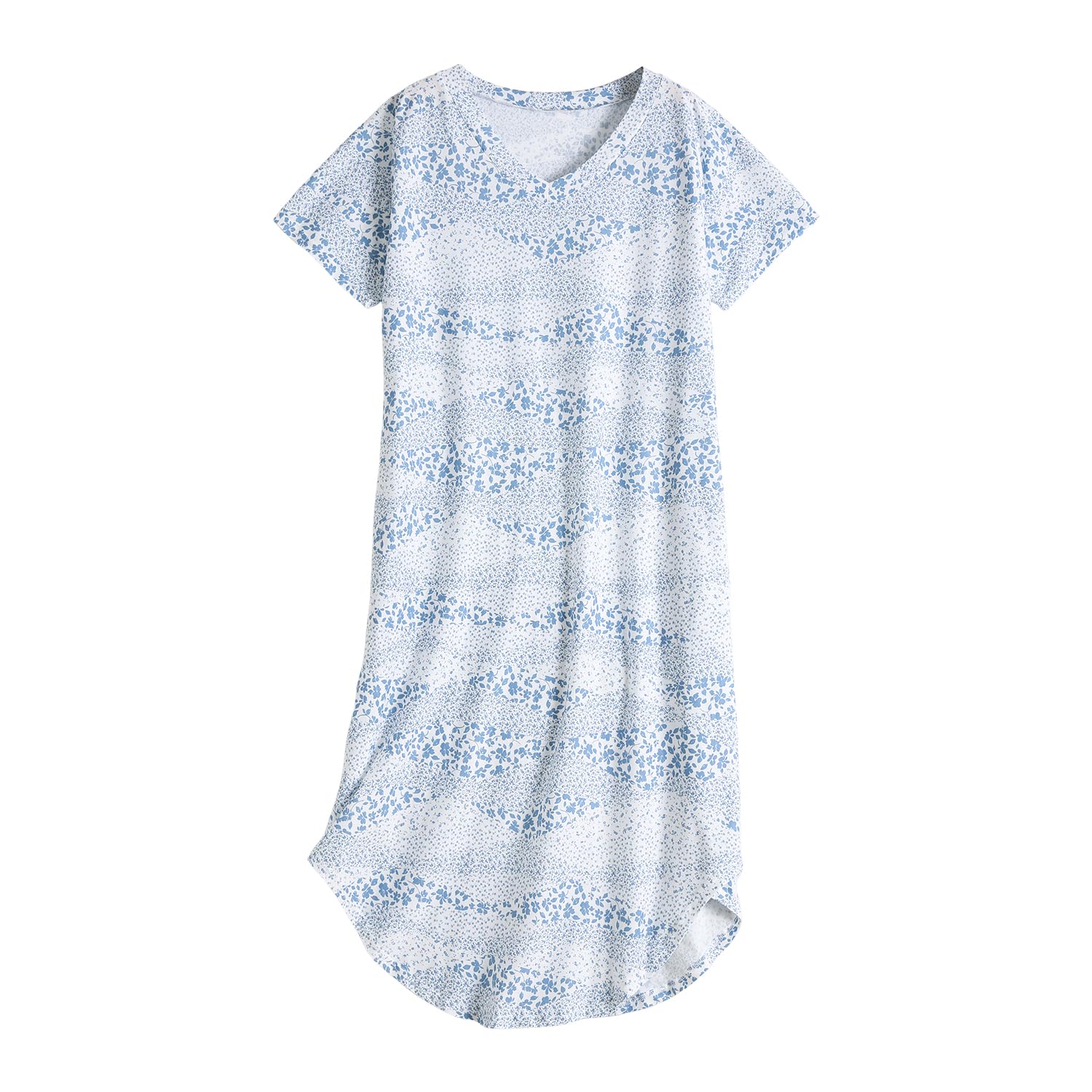 PNAEONG Nightgowns for Women Cotton Short Sleeve Long Nightshirts
