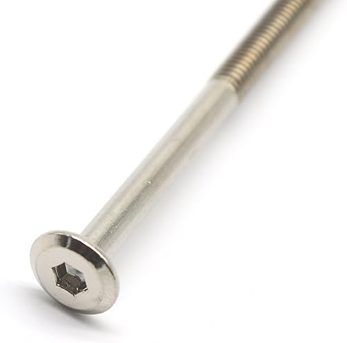 Miniatura 3 de binifiMux Tornillos de litera M6 x 3.937 in, pernos de marco de cama IKEA, pernos de cabecera IKEA, tornillo de cama, tuerca de barril M6, pernos de