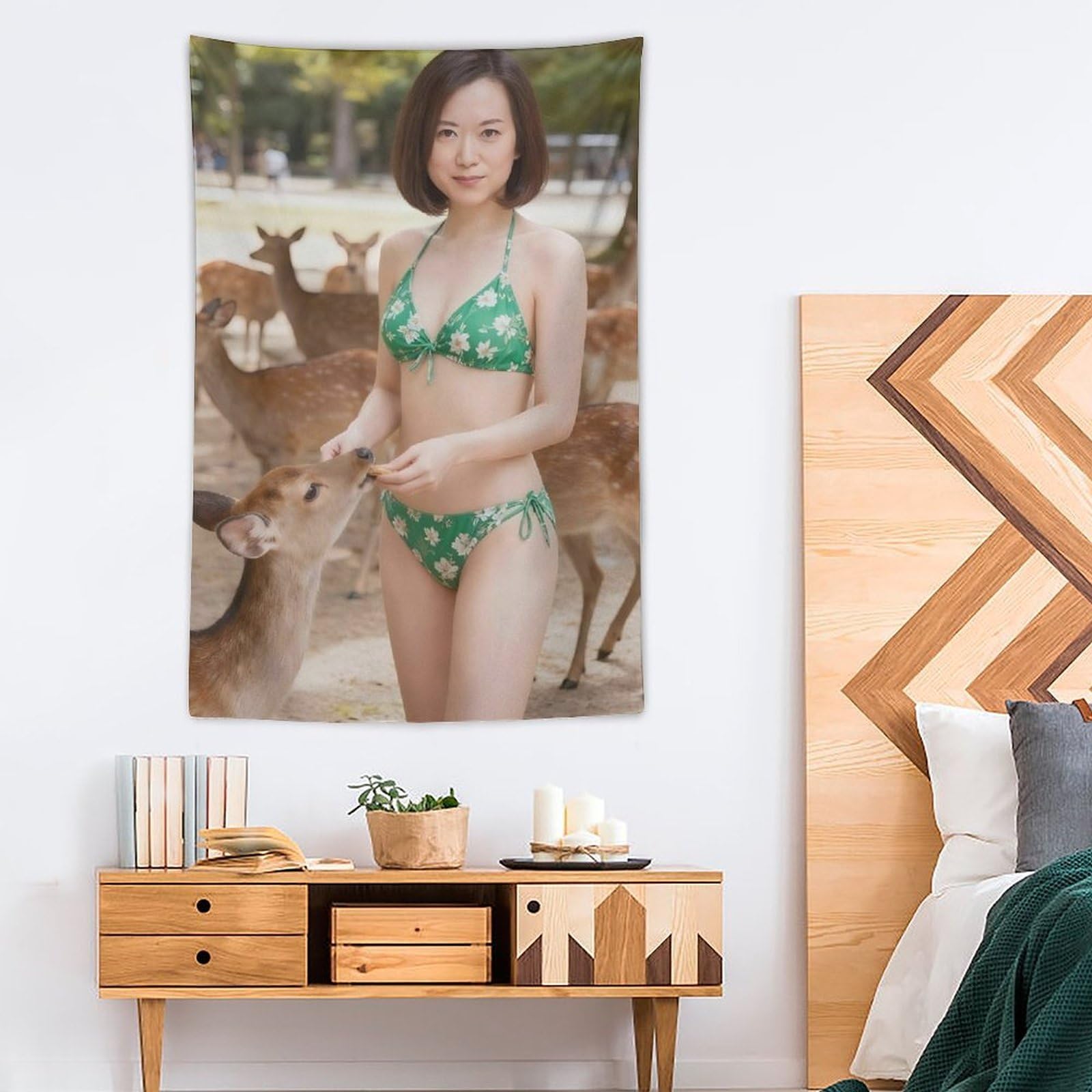 タペストリー　和布 Amazon.co.jp: タペストリー 和久井映見 写真集 (8)布ポスター 女性