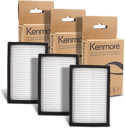 Kenmore Filtro de repuesto HEPA K3040 para aspiradoras de recipiente serie 200 y 400 81214, 81414, BC2005, BC3005, BC3002, BC4002 (paquete de 3)