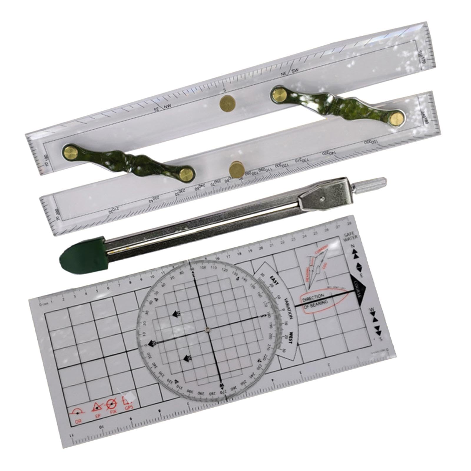3Pcs Basic Navigation Set Marine Accessories Clear Scales Navigation Divider 45cm-image-49
