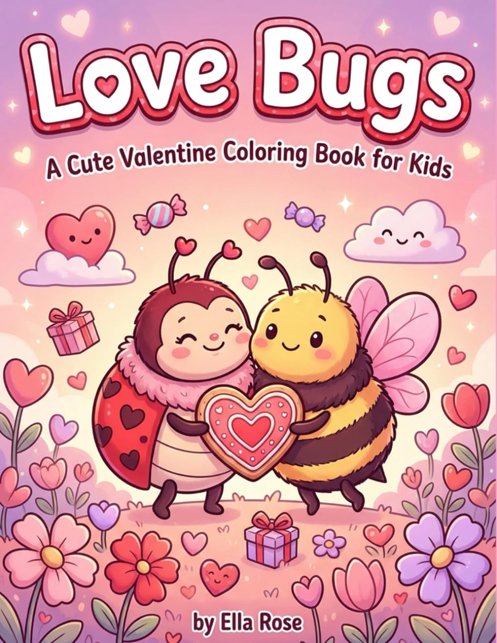 Love Bugs Valentine Coloring Book for Kids Ages 4–8 with Cute Bug Friends & Heart Scenes (Love Bugs - The Adventures Series)