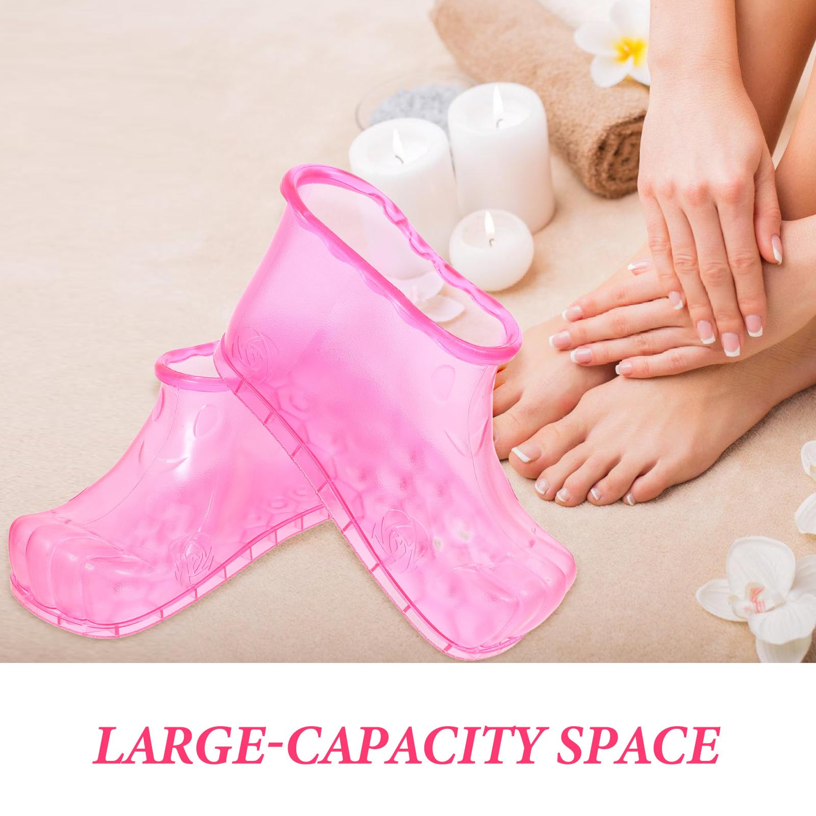 Healvian Chaussures De Bain De Pieds Antidérapantes 10.35 Pouces Pour Trempage Confortable À Domicile Sauna Soins Des Pieds Avec Capacité Et Semelle Douce