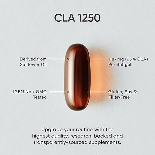 Miniatura 3 de CLA 1250 potencia máxima 1250 mg 180 cápsulas blandas investigación deportiva