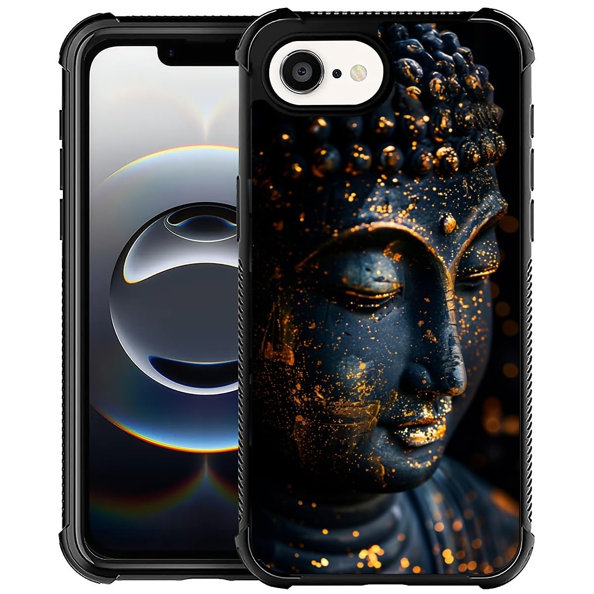 Coque rigide iPhone 16 CARLOCA en polycarbonate motif Bouddha - 8