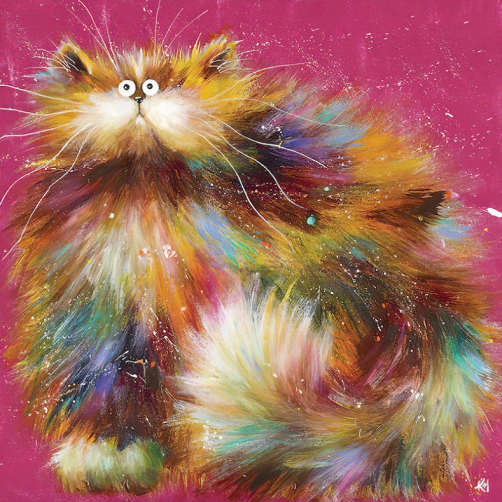 Peinture à l'huile numérique pour peindre facilement un tableau de chat sans savoir dessiner