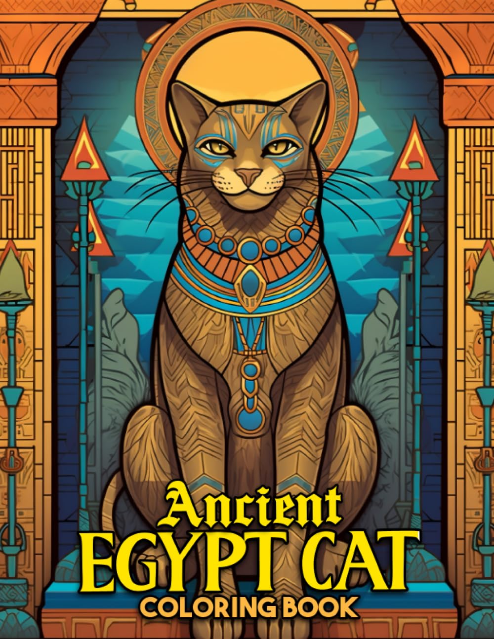 Buy Ancient Egypt Cat Coloring Book Capture the Essence of Ancient