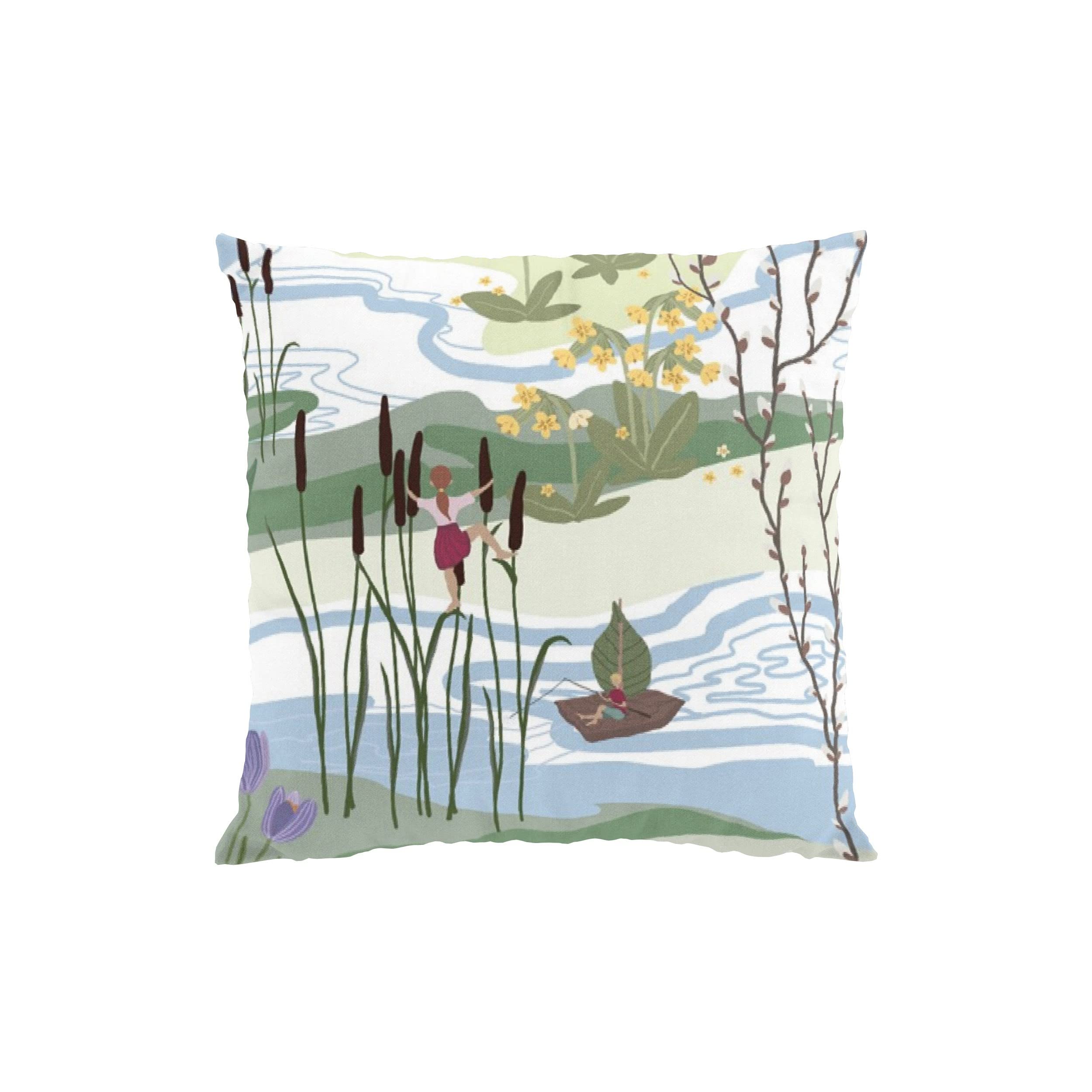 Arvidssons Textil Naturens Lycka Cushion Cover 47 x 47 cm Green