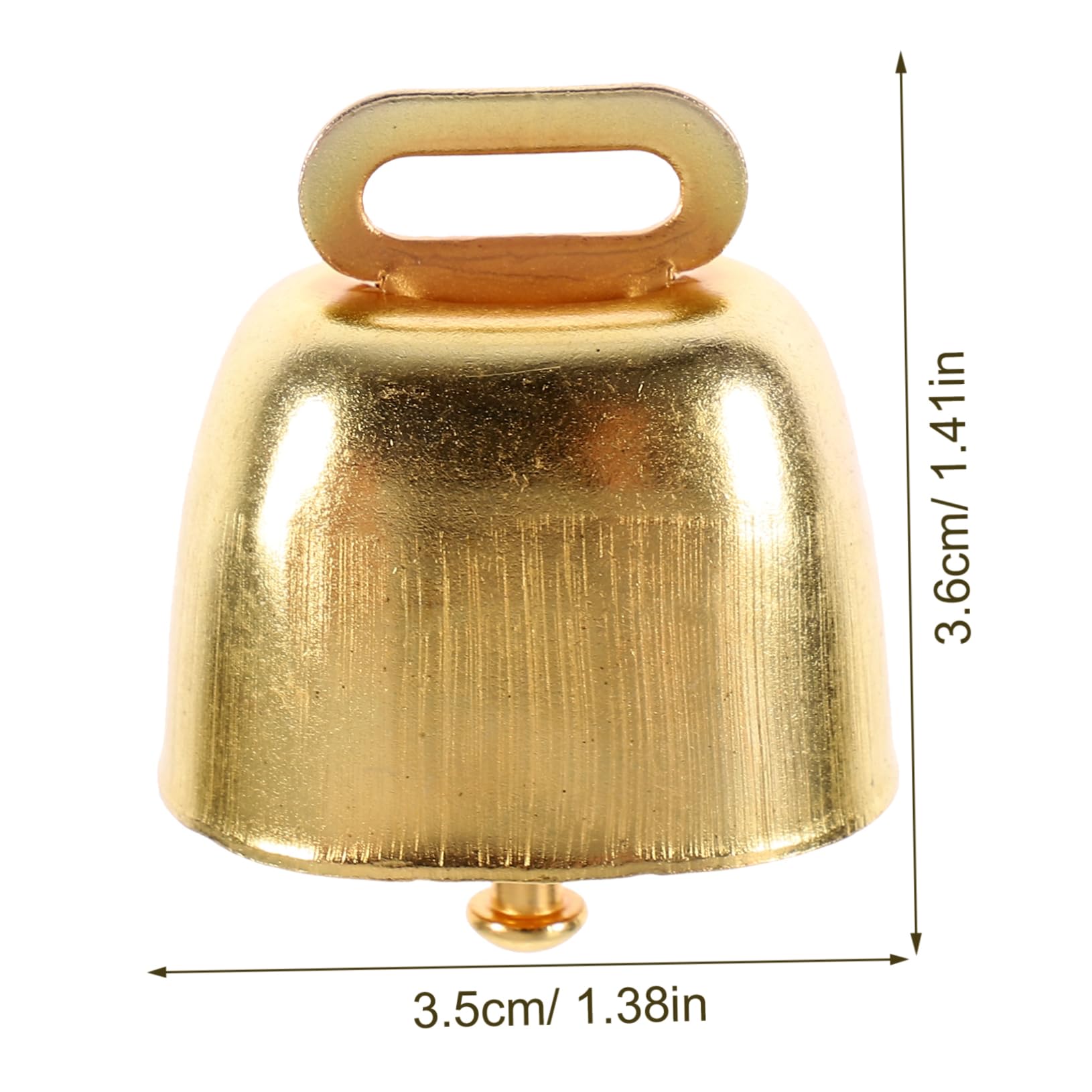 Cabilock DIY Craft Bells 15pcs Mini Gold Bells Loud Sound for Cattle Sheep Pet Christmas Decor