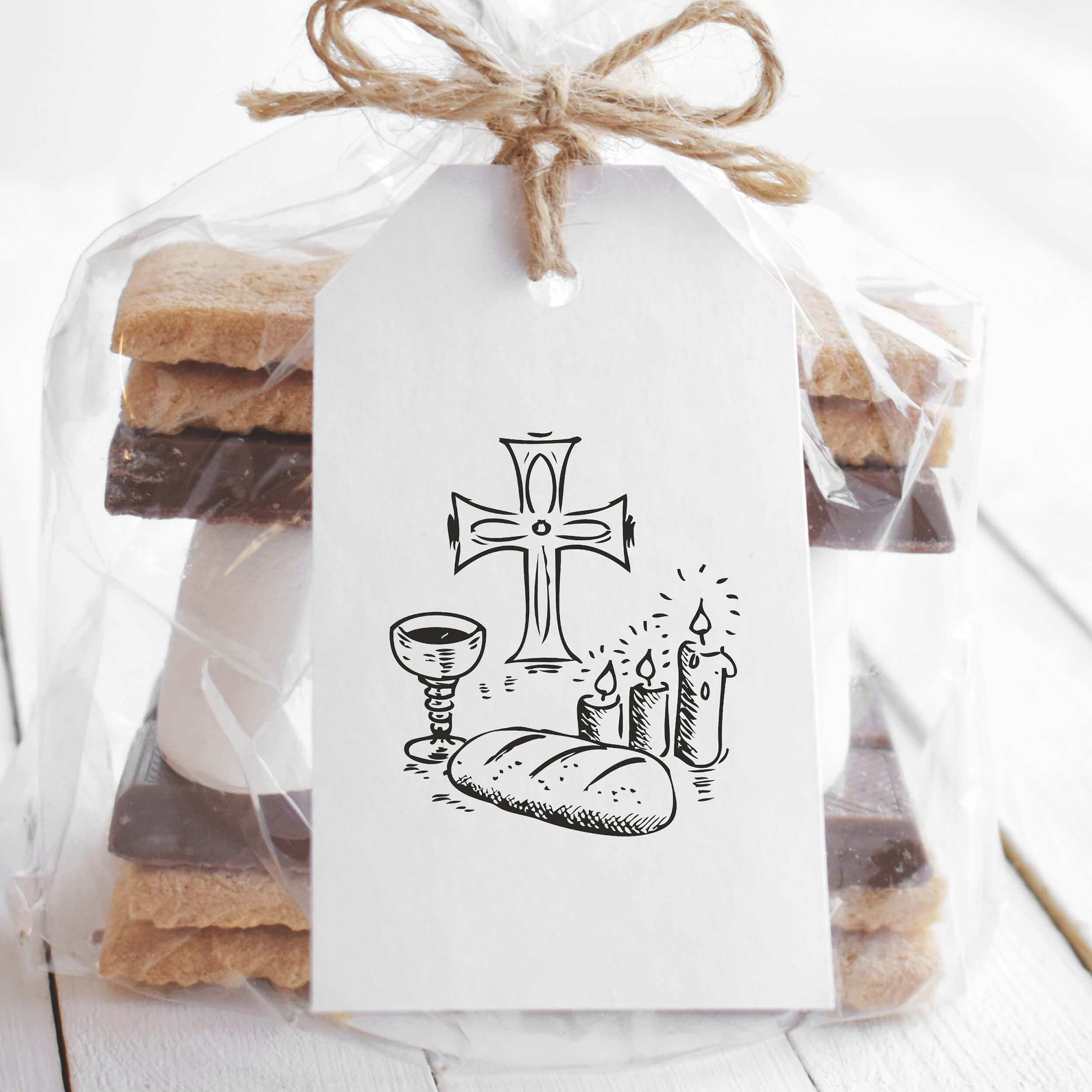 Tampon En Bois Et Caoutchouc Pour Enfants, Bande Vintage, 1 Pièce