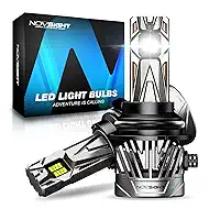 NOVSIGHT 𝟗𝟎07 Fog Light Bulbs - 50000LM Extreme Bright 𝟗𝟎07/𝐇B5 Fog Lights 6500K White, Effective Heat Dissipation LED Light Bulb, IP68 Waterproof, Plug and Play, Pack of 2