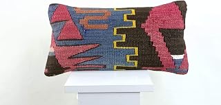 Kilim Cushion Cover 20x40 cm Ethnic Cushion Bohemian Cushion Handmade Throw Pillow Home Room Kitchen Decor code A1379
