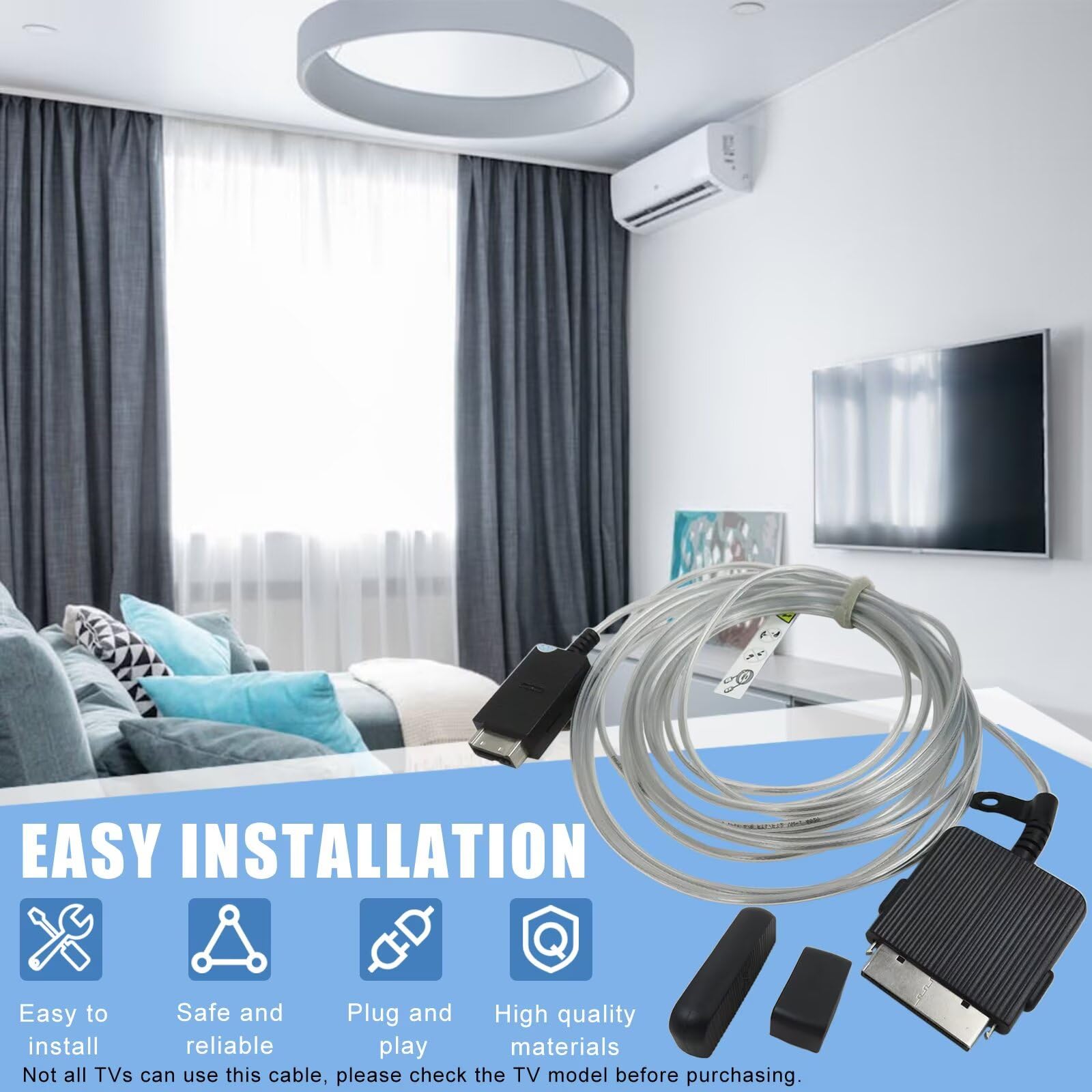 XSPANDER BN39-02470A One Connect Kabel passend für Samsung The Frame QLED 4K Smart TV QN50LS03DAFXZA QN55LS03DAFXZA QN65LS03DAFXZA QN75LS03DAFXZA QN85LS03DAFXZA