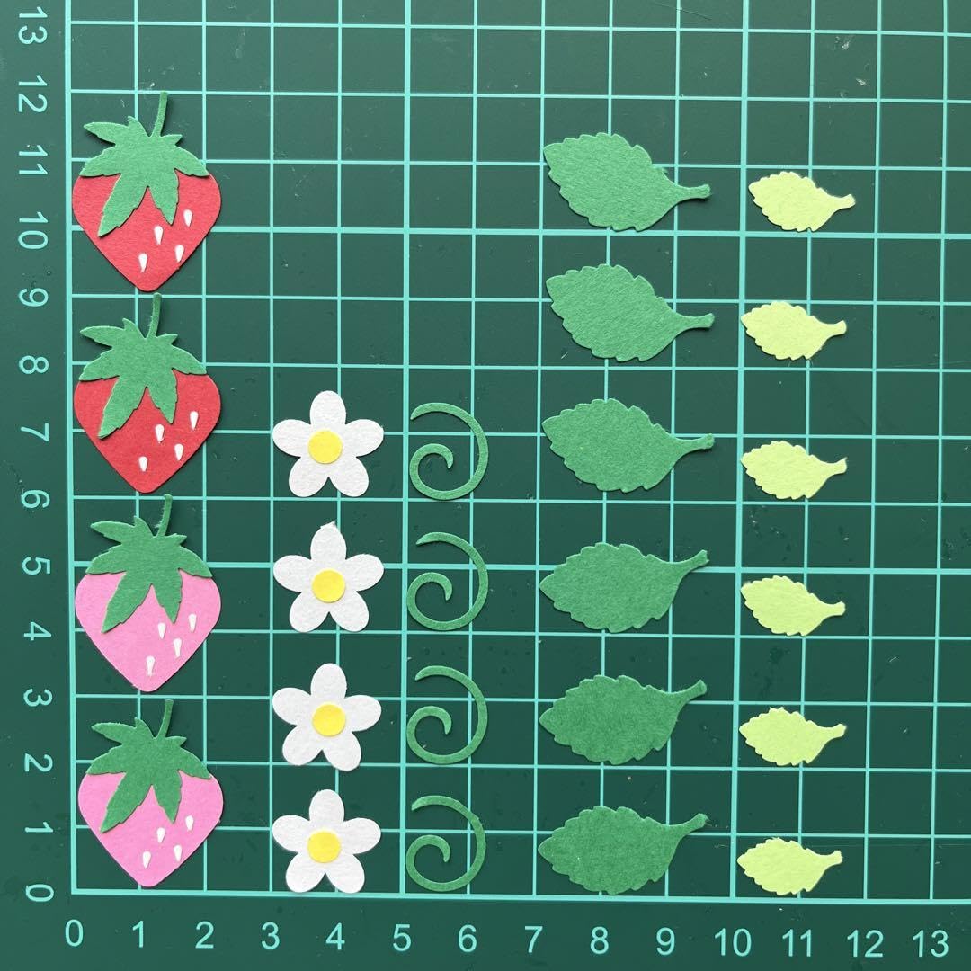 Amazon.co.jp: いちご① クラフトパンチ 花 壁面 幼児教材 誕生日