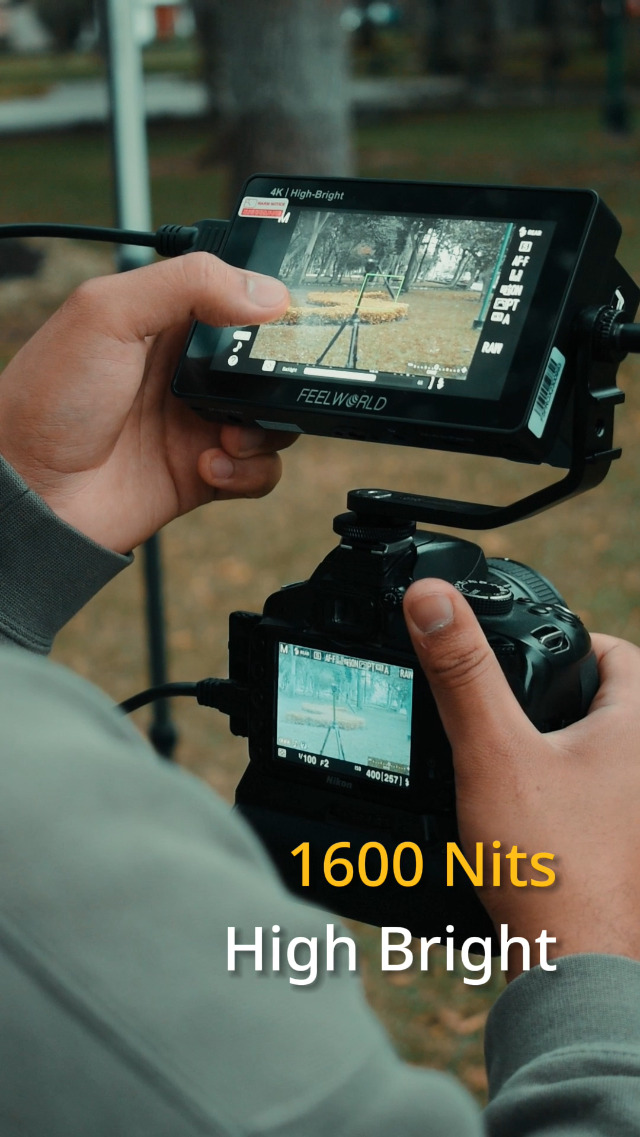 Amazon.com : FEELWORLD 5.5 Inch 1600Nit Camera Field Monitor Ultra