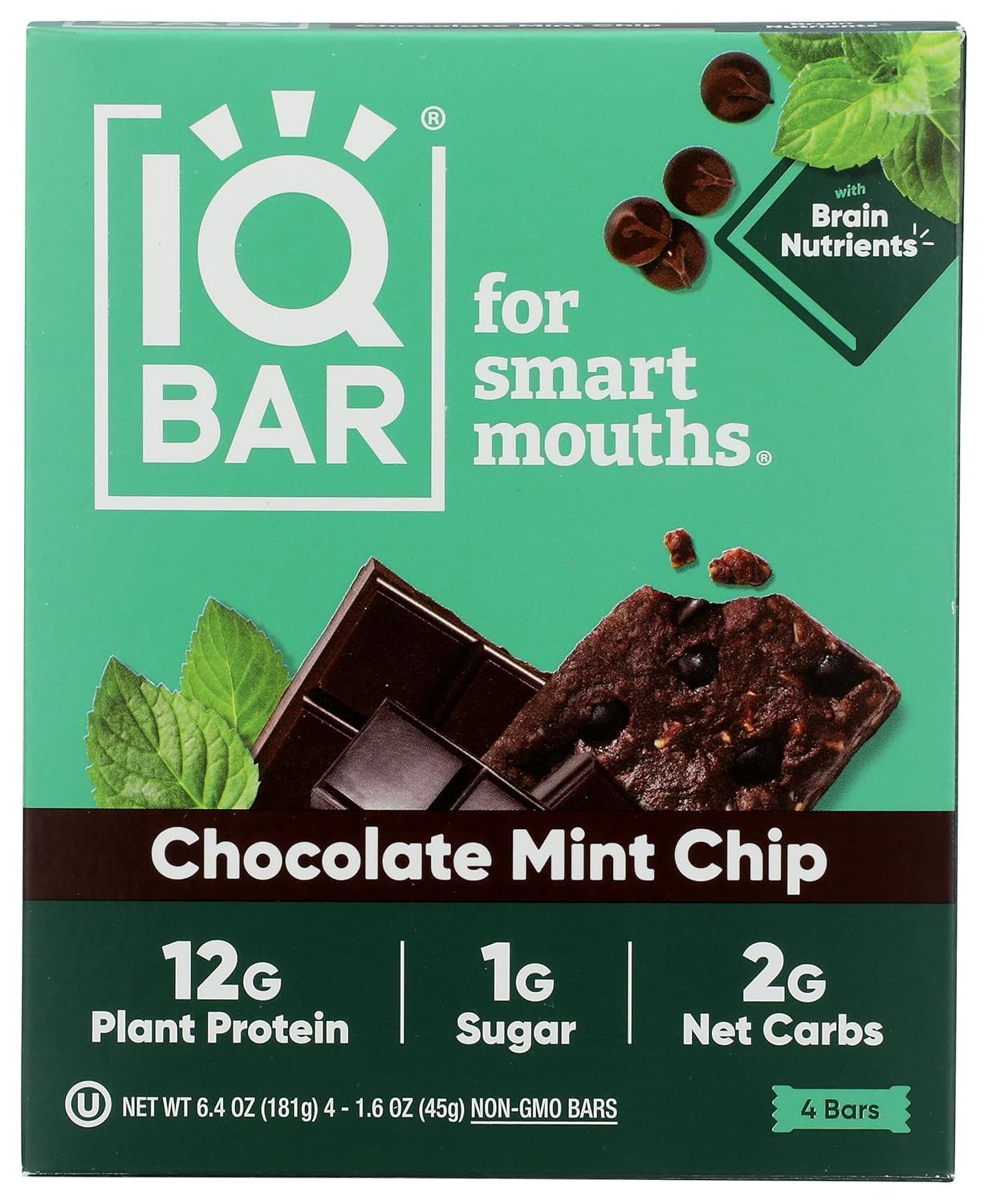 Iq Bar Bar Prtn Cho Mnt Chipotle 4Pk, 6.4 oz