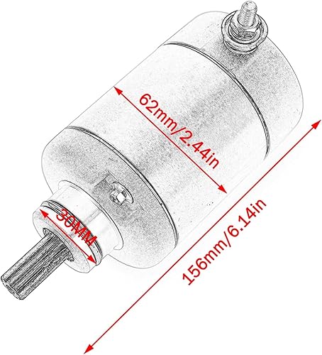 Miniatura 6 de Motorcycles Electric Starter Motor Compatible with Yamaha YZF R6 FZ6 FZ6R XJ6FA XJ6S XJ6N XJ6SA XJ6-N YZF-R6 YZFR6 2C0-81890-00