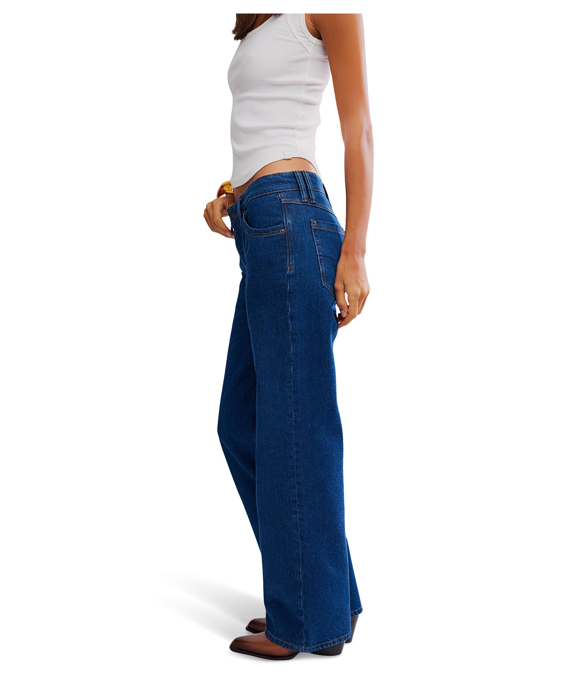 Free People Women's Tennessee Boyfriend Jeans: 27 Rinse