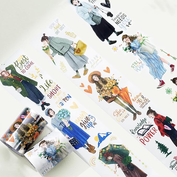 🔥 Dream Pets Washi Tape!  Cute Girl Designs for Planners & Journals