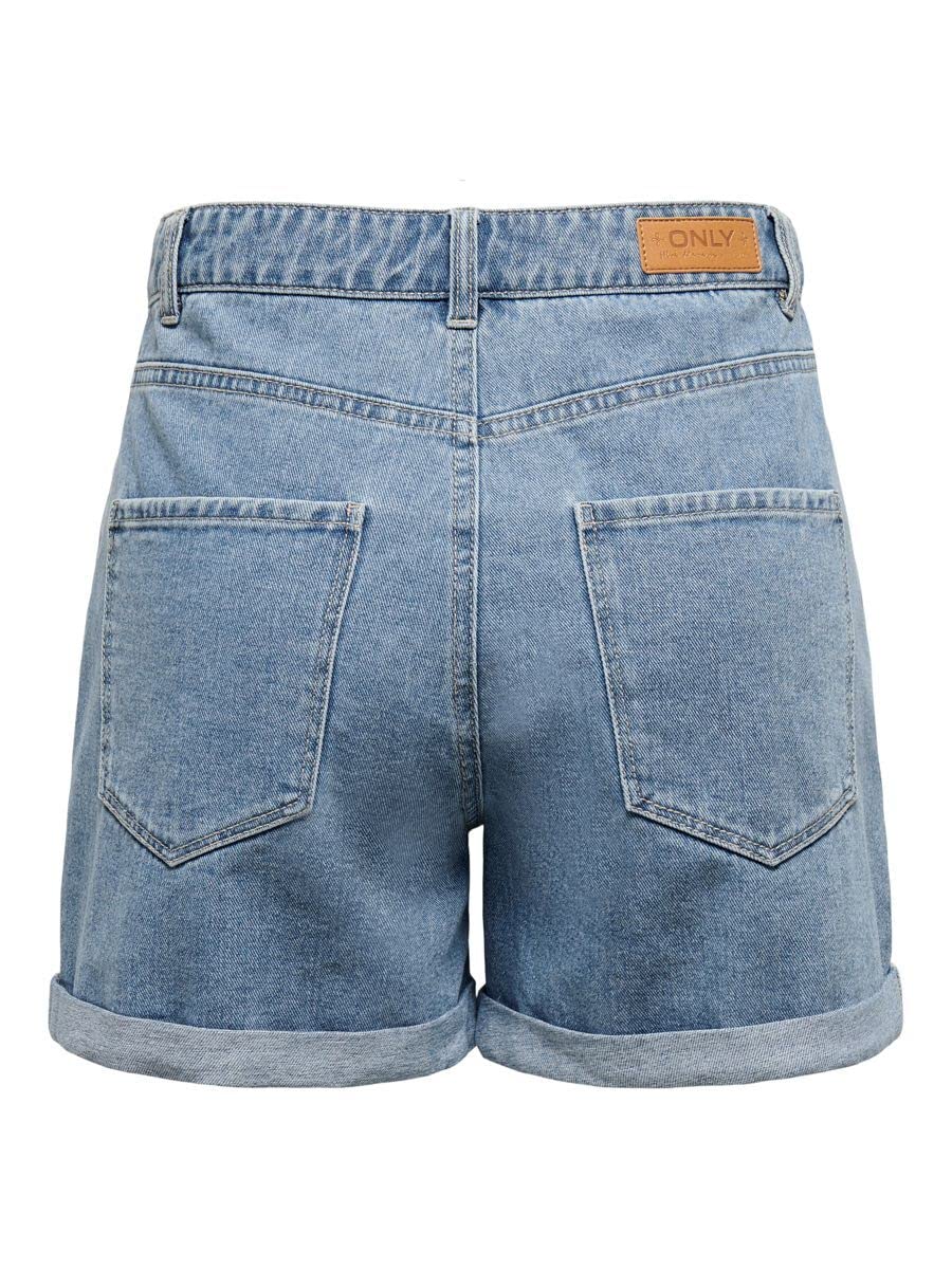 ONLY Short en Denim ONLPHINE Taille Haute Regular Fit Short en Denim