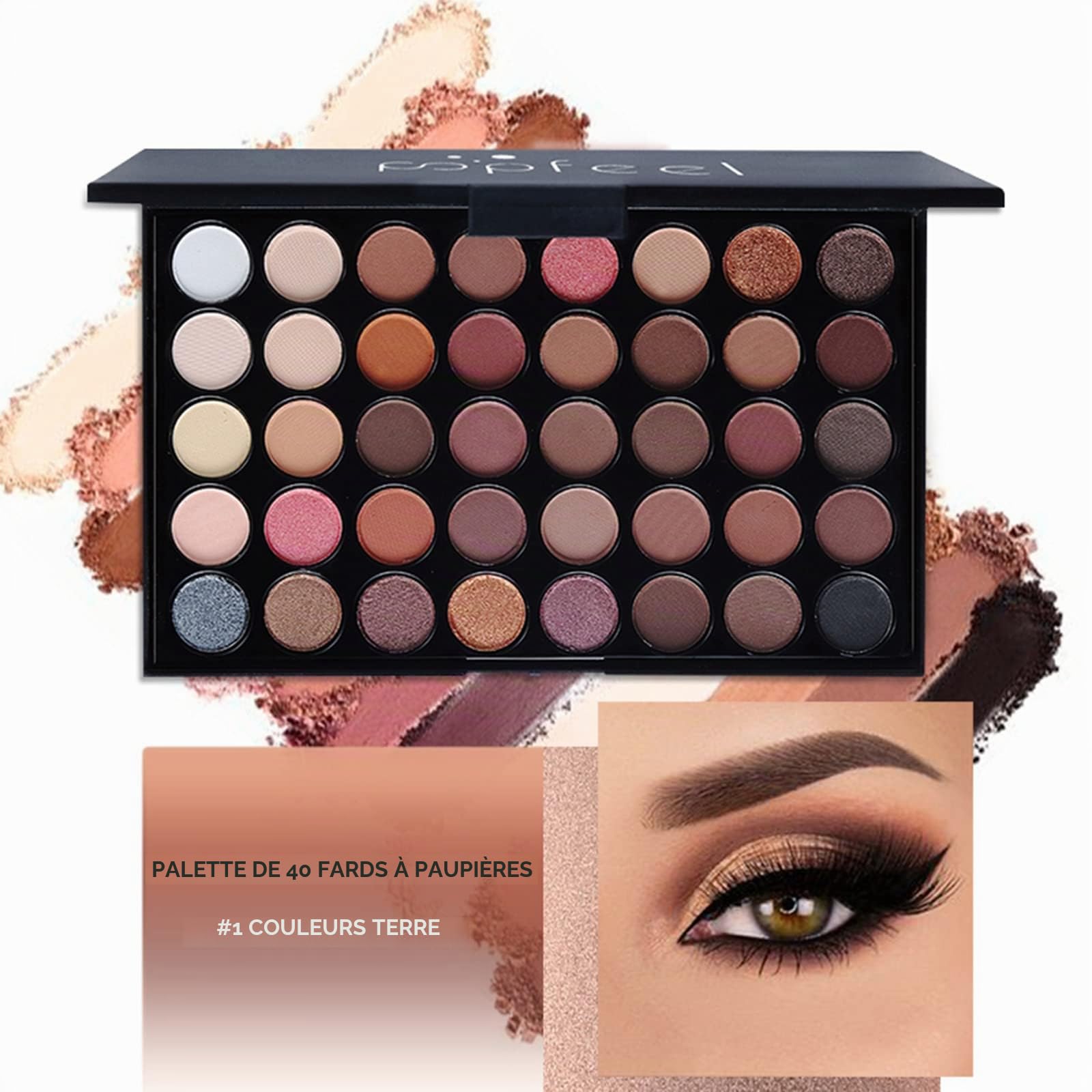 Joyeee Kit de Maquillage Complet, Coffret Maquillage Femme, Kit Maquillage Femme, Lot Maquillage avec Ombres Paupières, Rouge à Lèvre, Pinceaux, Brillant à Lèvres