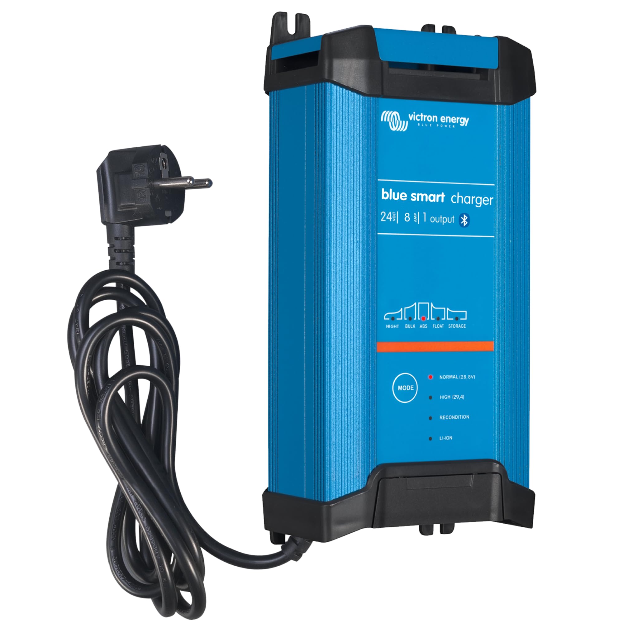 Victron Energy Blue Smart IP22 24-Volt 8 amp 230V, Caricatore Batteria a Singola Uscita CEE 7/7, Bluetooth
