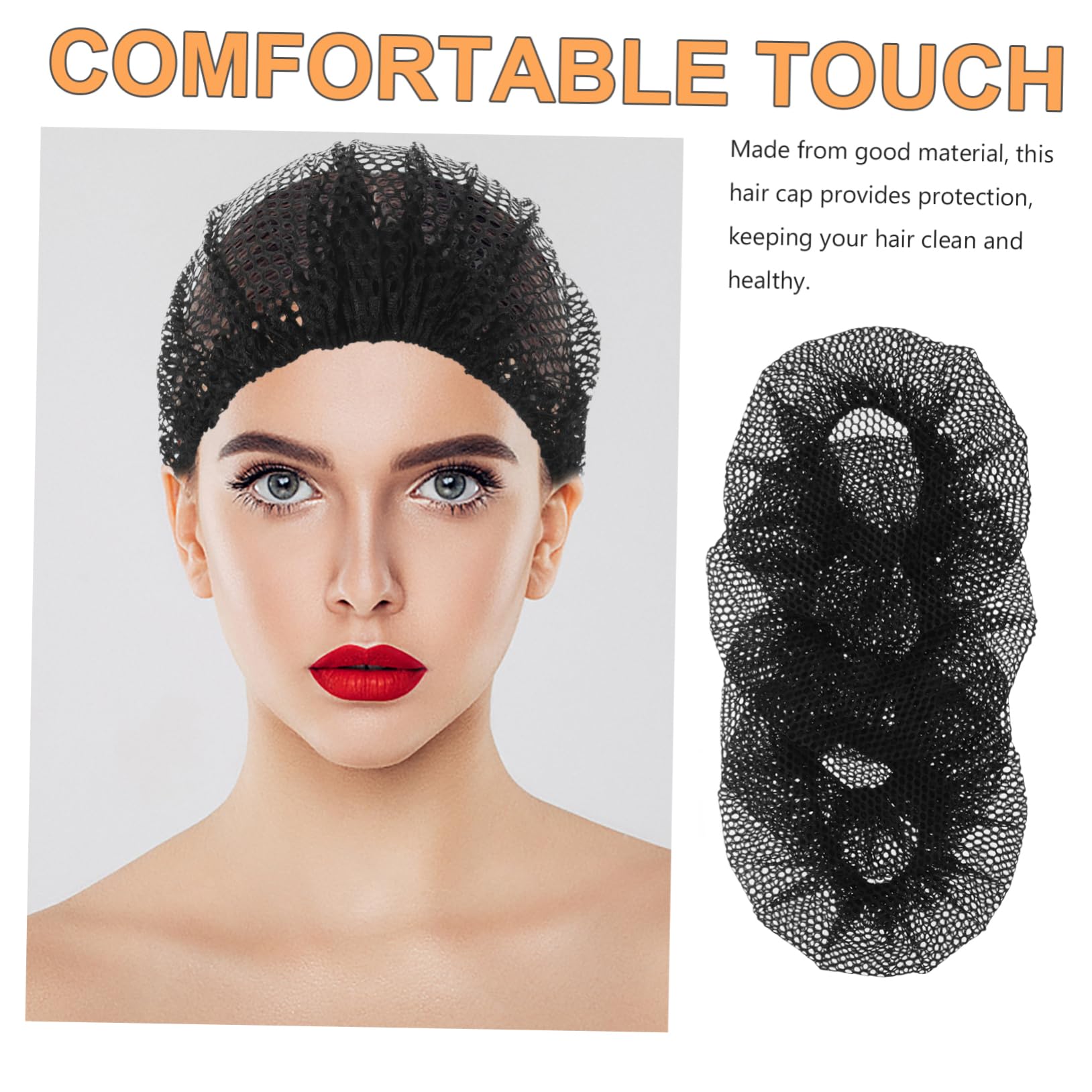 Healvian 4 Zestawy Siatka Na Włosy Dzianinowa Komin Na Włosy Czapka Z Dzianiny Gruba Siatka Na Włosy Siatka Do Kręconych Włosów Siatki Do Gotowania Siatka Do Włosów Damska 12 sztuk*4