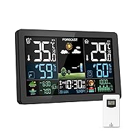 Stazione Meteo con Sensore Esterno, Display a Colori