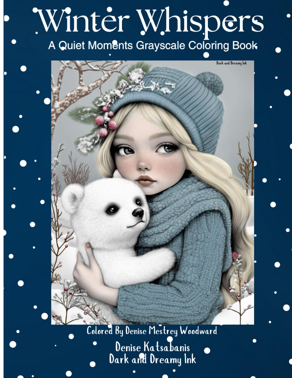Winter Whispers: A Quiet Moments Grayscale Coloring Book