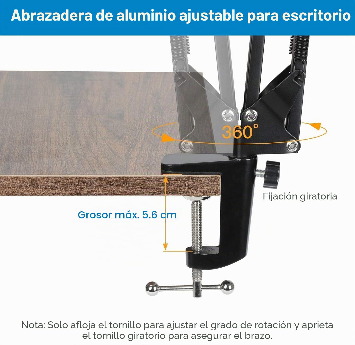 Tencro Webcam Stand Soporte para teléfono Brazo de tijera Soporte para cámara Trípode para teléfonos móviles, Logitech Webcam C920 C930 C922 C615, etc. (Rosca de 1/4 ")