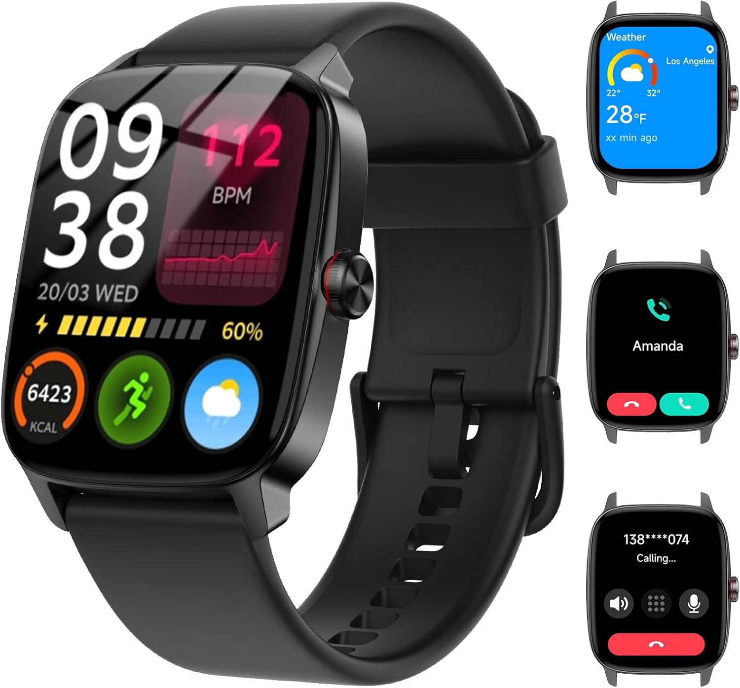 Smart Watch for Men Women with Bluetooth Call