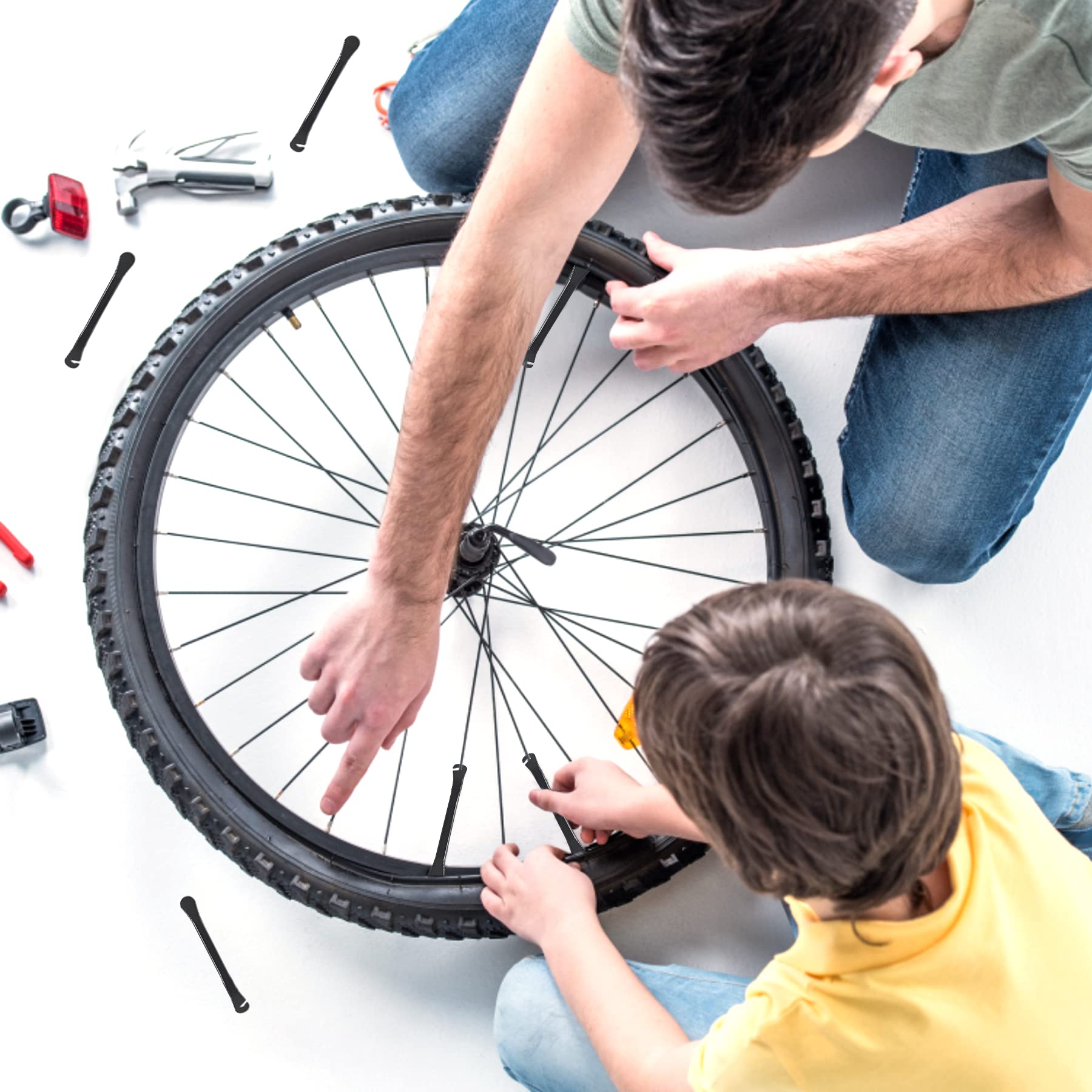 Leve Per Pneumatici Bici Draper 57431 | Set Da 3 In Nylon Rinforzato | Attrezzi Per Riparazione E Cambio Copertone | Universali Per Bici Da Corsa E MTB