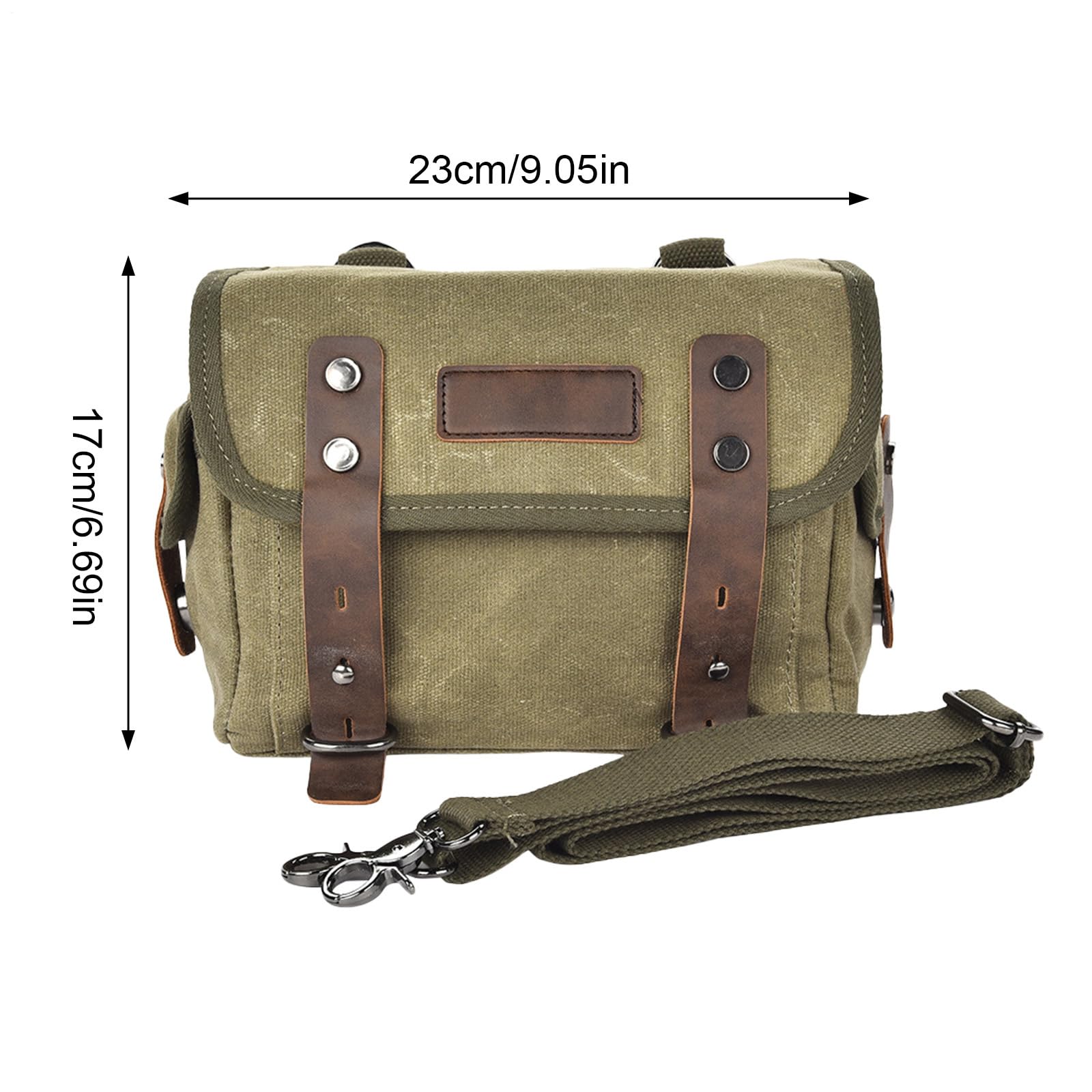 Bolsa de motocicleta: alforjas laterales de vintage, bolsas de sillín duales impermeables, paquete de engranajes traseros para conductores de motos, bolsa de cola enrollable | Bolsa de viaje para