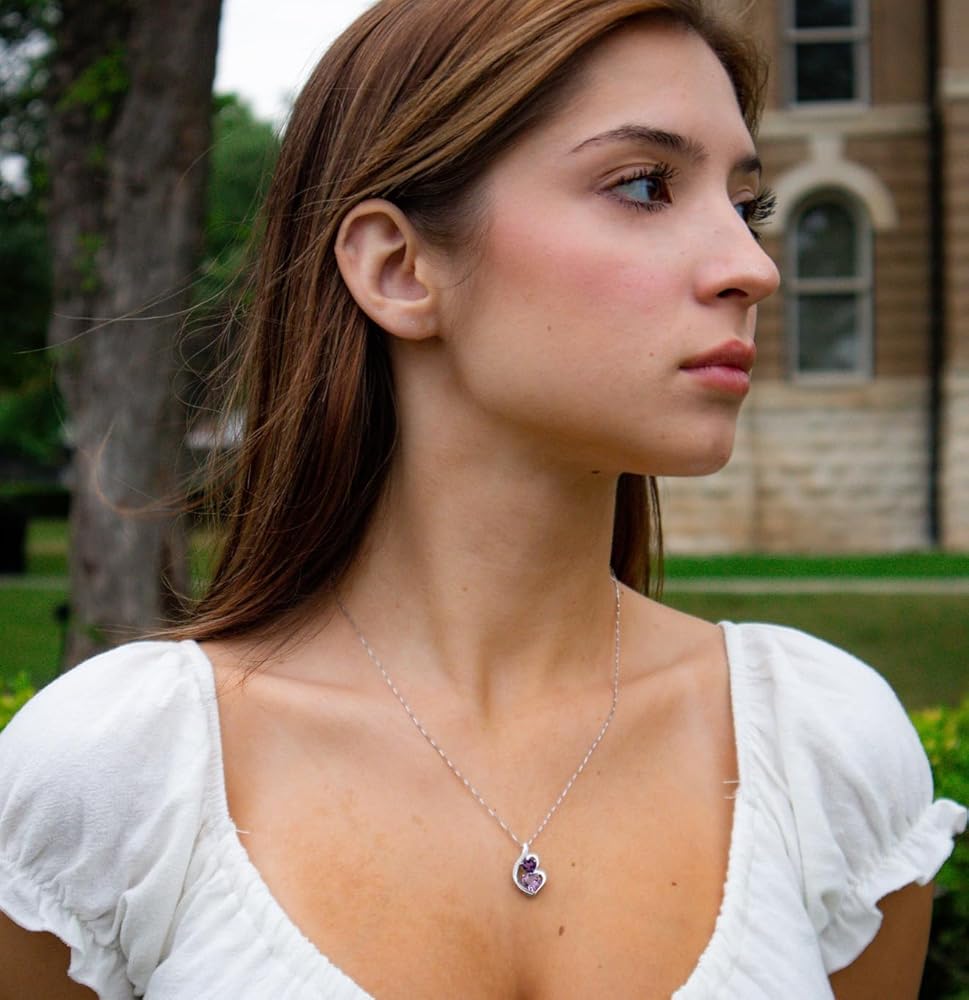 Amazon.com: Amethyst Necklace Sterling Silver : Clothing