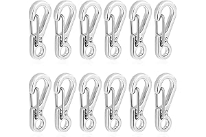 12PCS Keychain Snap Hooks for Backpack Keychains and More