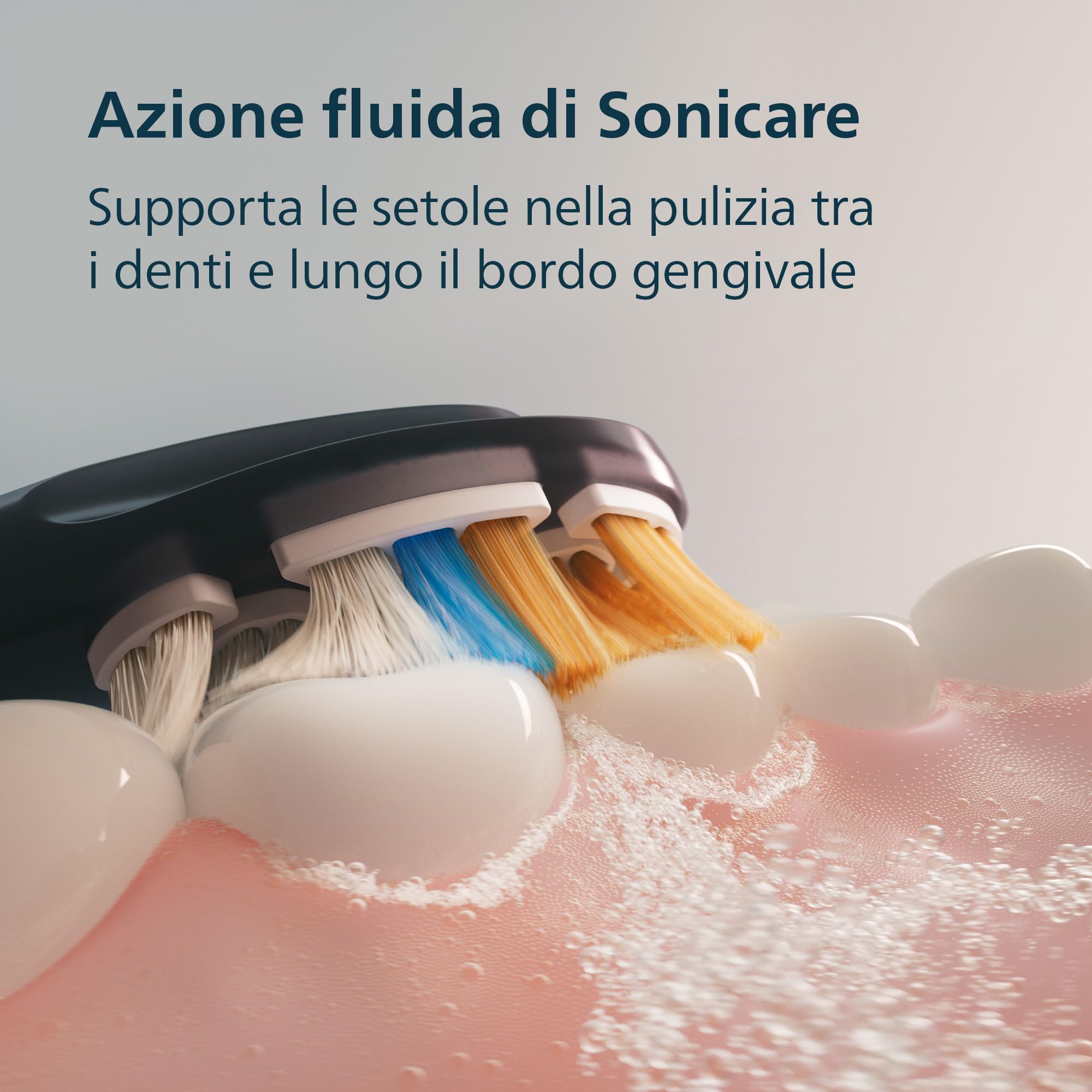 Philips Sonicare Next-Generation DiamondClean 8500 Spazzolino elettrico - con Feedback di pressione, 18 impostazioni, nero, HX8514/12