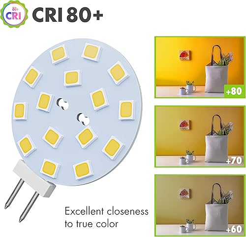 Miniatura 3 de Leisure LED 2 bombillas LED G4 JC de base bi-pin de 2 W, 12 V, CC, 20 W-30 W, T3 bombillas halógenas de repuesto para RV, caravana, remolque,