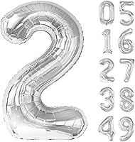 Vista 63 de Globos con números con estampado de vaca, globos de 40 pulgadas del número 0-9 (cero-nueve), globo de vaca para suministros de fiesta de cumpleaños