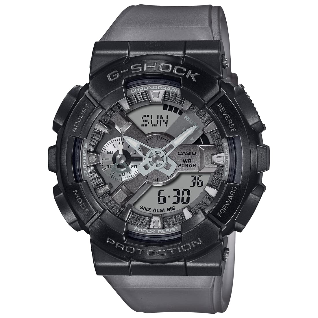 Casio G-Shock GM-110MF-1ADR Black IP Gray Analog-Digital Dial Gray Resin Strap Mens Watch Shock Resistant 200M Water Resistant G1216 (B09XMYX4NV) Amazon Price History, Amazon Price Tracker