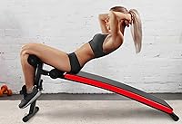 Fitvids Sit Up Bench: Adjustable 4-Position Foldable Ab Crunch Utility Bench for Home Gym Workouts