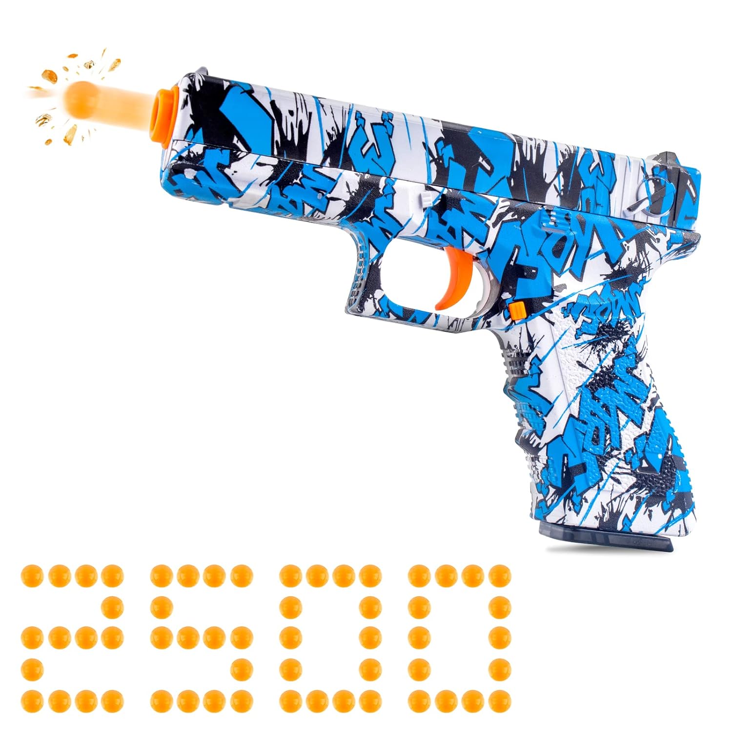 Buy Small Manual Splatter Ball Gun, G26 Gel Splatter Ball Blaster