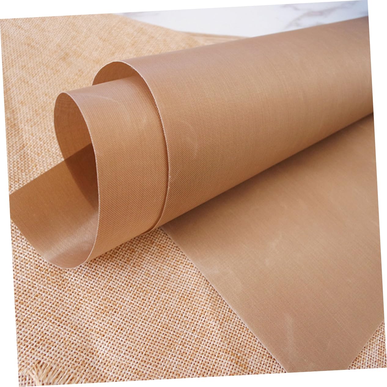 9piezas Alfombrillas Para Hornear Antiadherentes Reutilizables Resistentes Altas Temperaturas Revestimiento Para Cocción y Bbq Color Marrón