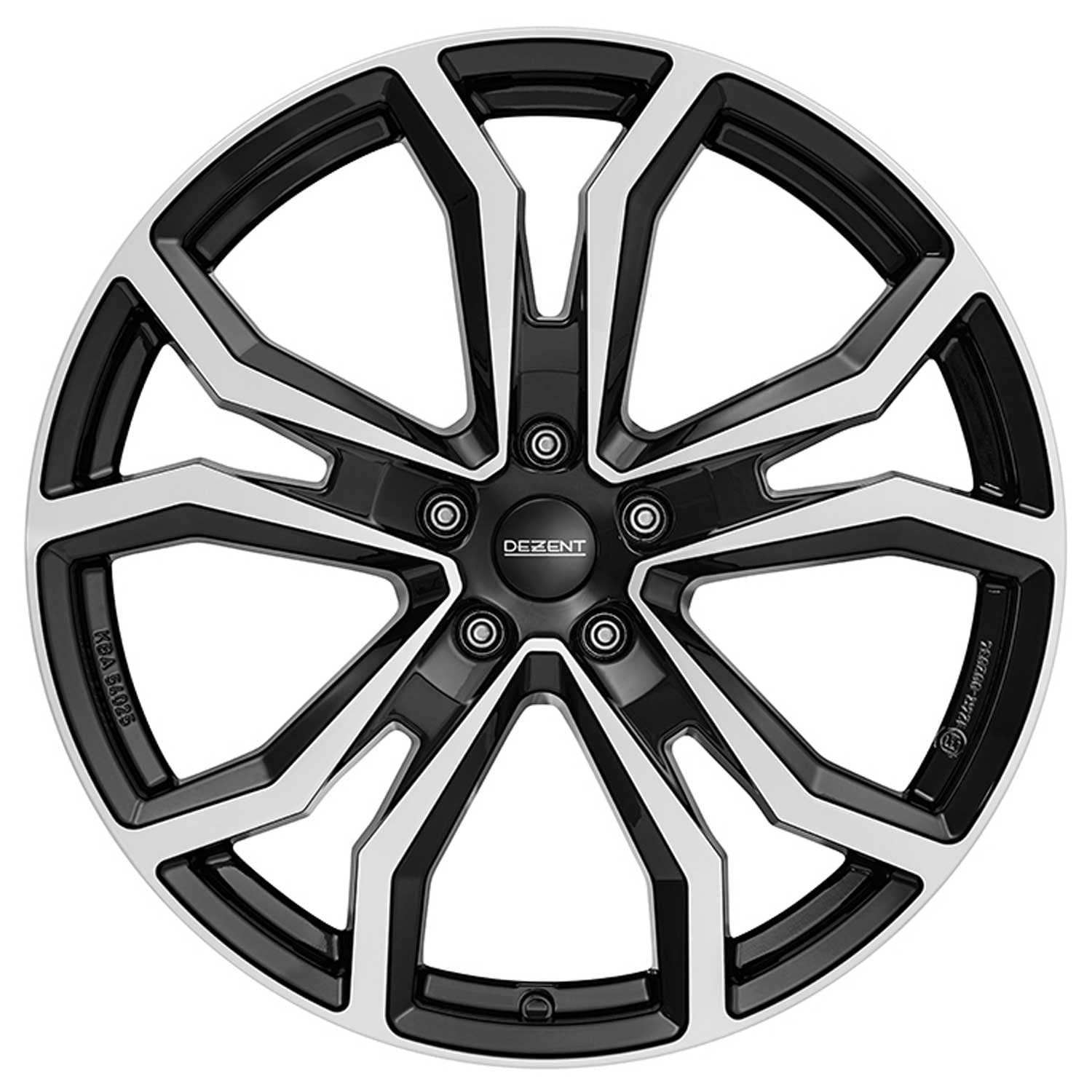 CERCHIO IN LEGA DEZENT TV dark 7x17 5x112 ET 48 BLACK/POLISHED