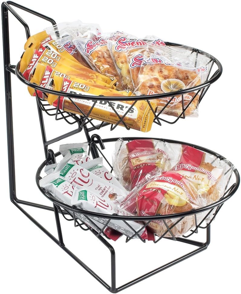 Cal-Mil 1292-2 Wire Merchandisers, 12" Width x 15" Diameter x 15" Height, Black