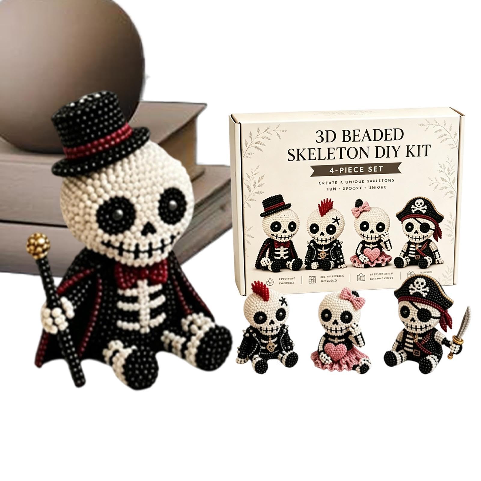 Figurines 3D en perles pour décoration de bureau et DIY Halloween